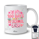 Personalized Custom Name In My 100 Days of School Era; Lovely Pink Pencil; Girls Student Teacher T-Shirt