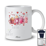 Personalized Custom Name Valentine Coffee Collection; Humorous Hearts Coffee Lover Couple T-Shirt