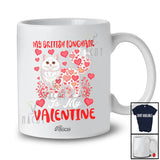 Personalized Custom Name My British Longhair Is My Valentine; Adorable Hearts Family Group T-Shirt