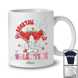 Personalized Custom Name Cocktail Is My Valentine; Humorous Hearts Drunker Drinking Lover Group T-Shirt