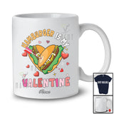 Personalized Custom Name Hamburger Is My Valentine; Humorous Hearts Food Lover Group T-Shirt
