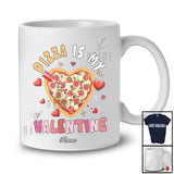 Personalized Custom Name Pizza Is My Valentine; Humorous Hearts Italian Food Lover Group T-Shirt