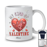 Personalized Custom Name My Kind Of Valentine; Amusing Heart Game Controller; Men Boys Gamer T-Shirt