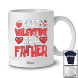 Personalized Custom Name First Valentine As A Father; Humorous Promoting Future Father; Family T-Shirt