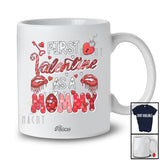 Personalized Custom Name First Valentine As A Mommy; Humorous Promoting Future Mommy; Family T-Shirt