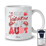 Personalized Custom Name First Valentine As An Aunt; Humorous Promoting Future Aunt; Family T-Shirt