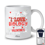 Personalized Custom Name I Love Biology Happy Valentine's Day; Joyful Hearts Biology Teacher T-Shirt