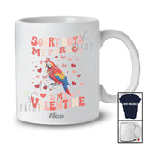 Personalized Custom Name Sorry My Parrot Is My Valentine; Lovely Hearts Parrot Bird; Girls Family T-Shirt