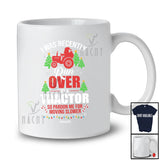 Personalized Custom Name Run Over By A Tractor; Humorous Christmas Santa Running Runner T-Shirt