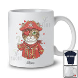 Personalized Custom Name Pirate Munchkin Cat Valentine; Amazing Hearts Kitten Owner Lover T-Shirt