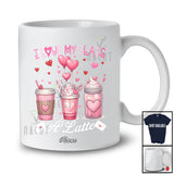 Personalized Custom Name I Love My Class A Latte; Amazing Valentine's Day Coffee Hearts Teachers T-Shirt