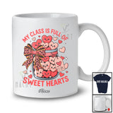Personalized Custom Name My Class Full Of Sweet Hearts; Lovely Valentine Bow Tie Students Teacher T-Shirt