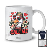 Personalized Custom Name Call Me; Happy Valentine Goose Heart Sunglasses; Hunting Hunter Farmer T-Shirt