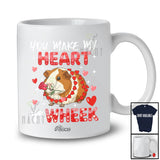Personalized Custom Name You Make My Heart Go Wheek; Lovely Valentine Hearts Guinea Pig Animal T-Shirt