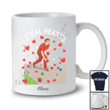 Personalized Custom Name I Steal Hearts; Amazing Valentine Bocce Ball Player Team; Single Lover T-Shirt