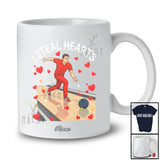 Personalized Custom Name I Steal Hearts; Amazing Valentine Bowling Player Team; Single Lover T-Shirt