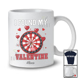 Personalized Custom Name I Found My Valentine; Joyful Darting Sport Player Team Hearts T-Shirt