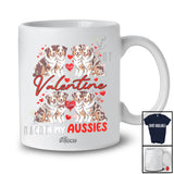 Personalized Custom Name Valentine With My Aussies; Adorable Hearts Couple Aussies Owner T-Shirt