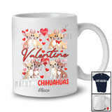 Personalized Custom Name Valentine With My Chihuahuas; Adorable Hearts Couple Chihuahuas Owner T-Shirt
