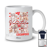Personalized Custom Name Valentine With My Cockapoos; Adorable Hearts Couple Owner T-Shirt
