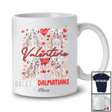Personalized Custom Name Valentine With My Dalmatians; Adorable Hearts Couple Dalmatians Owner T-Shirt