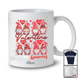 Personalized Custom Name Valentine With My Gnomies; Adorable Hearts Couple Gnomes Owner T-Shirt