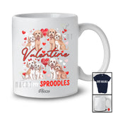 Personalized Custom Name Valentine With My Sproodles; Adorable Hearts Couple Sproodles Owner T-Shirt