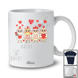 Personalized Custom Name Four Chickens With Hearts; Amusing Valentine Chicks Farmer Collection T-Shirt