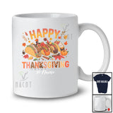 Personalized Custom Name Happy Thanksgiving; Adorable Fall Taco; Family Friends Group T-Shirt