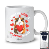 Personalized Custom Name Guinea Pig Kisses Valentine Wishes; Lovely Guinea Pig Hugging Heart T-Shirt