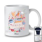 Personalized Custom Name Happy Valentine; Amusing Hearts Lunch Lady Tools Squad; Proud Jobs T-Shirt