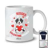 Personalized Custom Name Dog Kisses Valentine Wishes; Lovely Landseers Hugging Heart T-Shirt