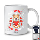 Personalized Custom Name Dog Kisses Valentine Wishes; Lovely Pit Bull Hugging Heart T-Shirt