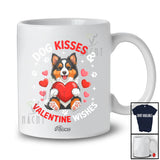Personalized Custom Name Dog Kisses Valentine Wishes; Lovely Shelties Hugging Heart T-Shirt