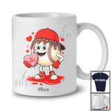 Personalized Custom Name Baseball Dripped Valentine; Humorous Hearts Sport Player Team T-Shirt