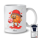 Personalized Custom Name Basketball Dripped Valentine; Humorous Hearts Sport Player Team T-Shirt