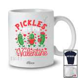 Personalized Custom Name Pickles Are My Valentine; Amusing Hearts Pickle Vegan Family T-Shirt