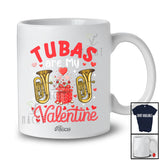 Personalized Custom Name Tubas Are My Valentine; Amusing Hearts Tuba Musical Instruments Player T-Shirt