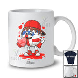 Personalized Custom Name Volleyball Dripped Valentine; Humorous Hearts Sport Player Team T-Shirt