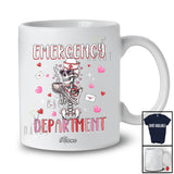 Personalized Custom Name Emergency Department; Amazing Valentine ER ED Nurse Tech Skeleton T-Shirt