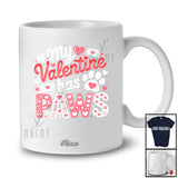 Personalized Custom Name My Valentine Has Paws; Lovely Valentine's Day Hearts Dog Cat Owner Lover T-Shirt
