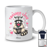 Personalized Custom Name Trashed Love; Humorous Valentine's Day Raccoon Trash Animal Lover T-Shirt
