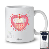 Personalized Custom Name Chicken In Heart Pocket; Adorable Valentine Hearts Farmer Farm Animal T-Shirt