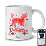 Personalized Custom Name Happy Valentine's Day; Lovely Hearts Sproodle Shape Flower T-Shirt