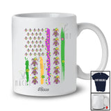 Personalized Custom Name Crawfish Mardi Gras US American Flag; Joyful Mardi Gras Parade Group T-Shirt