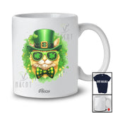 Personalized Custom Name Leprechaun Cat Sunglasses; Lovely St. Patrick's Day Irish Shamrock T-Shirt