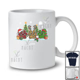 Personalized Custom Name Three Leopard Plaid Dog Paws; Amazing Christmas Pajama Family T-Shirt