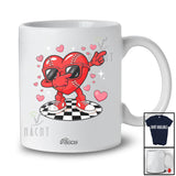 Personalized Custom Name Dabbing Heart Sunglasses Baseball; Joyful Valentine Sport Player Team T-Shirt