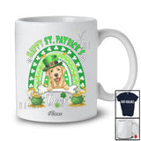 Personalized Custom Name Happy St. Patrick's Day; Lovely Leprechaun Labrador Retriever Rainbow T-Shirt