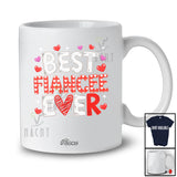 Personalized Custom Name Best Fiancee Ever; Adorable Valentine Hearts; Girls Women Couple Family T-Shirt